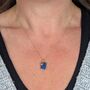 The Duo Lapis Lazuli Necklace, 18ct Gold Plated, thumbnail 6 of 9