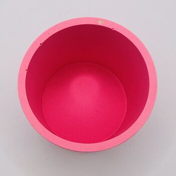 Neon Round Decorative Pot Pink, 5 of 8