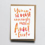 'The Most Amazingly Awesome Auntie' Greeting Card, thumbnail 3 of 3