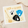 Personalised Name Guitar Plectrum / Pick Coloured Set, thumbnail 1 of 6