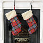 Luxury Tartan Christmas Stocking, thumbnail 5 of 6