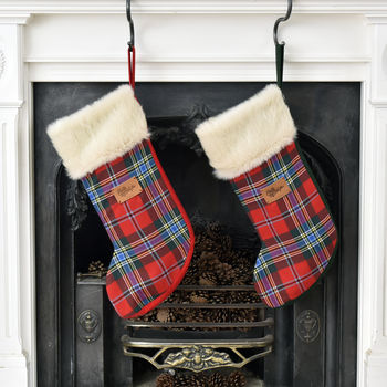 Luxury Tartan Christmas Stocking, 5 of 6