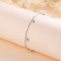 Delicate Aqua Green Opal Charm Bracelet, thumbnail 1 of 12