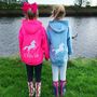 Girls Personalised Horse Riding Hoodie For Activities, thumbnail 1 of 12