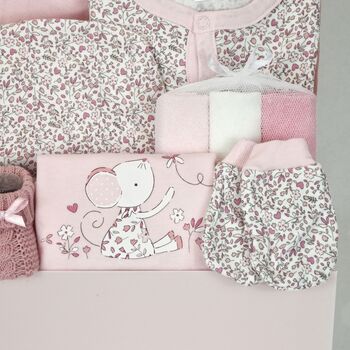 Little Mouse New Baby Girl Gift Set Hamper, 6 of 7