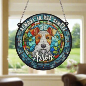 Fox Terrier Memorial Suncatcher, 5 of 6