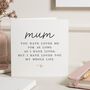 Personalised Mothers Day Card For Mum, thumbnail 1 of 7