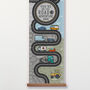 Personalised Transport Road Map Canvas Height Chart, thumbnail 4 of 5