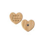 Oak Heart Magnet 'Best Teacher Ever' | Perfect Gift | Fridge Magnet | Best Teacher Gift, thumbnail 2 of 2