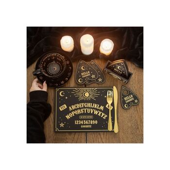 Mystical Black Talking Board Coaster Set, 3 of 5