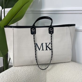 Personalised Extra Large Overnight Initial Tote Bags, 2 of 7