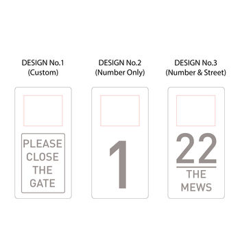 Solar House Sign, Door Plaque, Address Number In Black, White Or Grey, 3 of 8