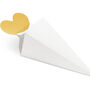 Gold Heart Cone Favour Boxes, thumbnail 3 of 4