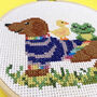 Sausage Dog And Friends Cross Stitch, thumbnail 7 of 9