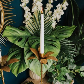 Gold Palm Tree Candle Holder 42cm, 5 of 6