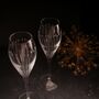 Hand Engraved Dandelion Champagne Flutes, thumbnail 12 of 12