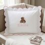 Personalised Teddy Bear Name Baby Pillowcase, thumbnail 1 of 4