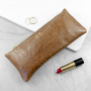 Monogrammed Luxury Leather Slimline Clutch, 5 of 12