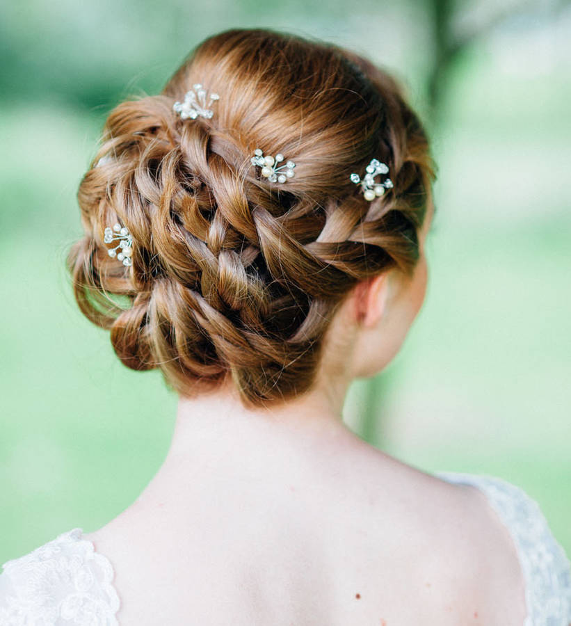 Small Crystal Hair Pins By Lucie Green Couture | notonthehighstreet.com