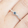 Choice Of Coloured Sapphire And Diamond Ring In Silver, thumbnail 2 of 7
