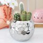 Silver Disco Ball Vase, thumbnail 1 of 3