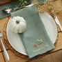 Personalised Autumn Rosemary Napkin, thumbnail 1 of 2