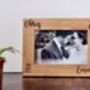 Personalised Names Solid Oak Photo Frame, thumbnail 2 of 4
