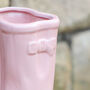 Personalised Pink Welly Boots Garden Planter, thumbnail 6 of 11