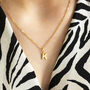 Dainty Gold Plated Initial Necklace, thumbnail 3 of 11