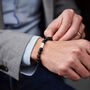 Personalised Men's Sterling Silver And Black Onyx Bead Special Date Bracelet, thumbnail 1 of 5
