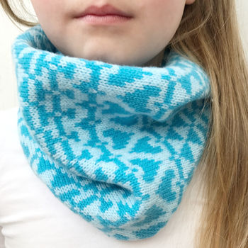 Childrens Knitted Lambswool Snood, 5 of 5