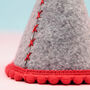 Personalised Felt Party Hat Christmas Tree Topper, thumbnail 6 of 7