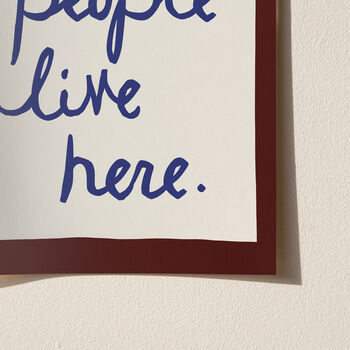 Cool People Live Here Handwritten Print, 7 of 12