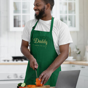 Personalised Baking For Santa Christmas Apron, 2 of 12