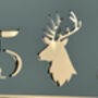 Personalised Stag Design House Acrylic Number Sign, thumbnail 8 of 11