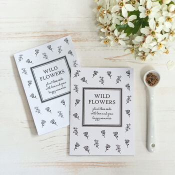 10 Filled Wildflower Seed Packet Funeral Favours, 2 of 2