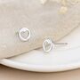 Sterling Silver Cut Out Heart Stud Earrings – 5mm, thumbnail 1 of 8