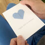 Personalised 45th Sapphire Anniversary Origami Heart Card, thumbnail 6 of 6