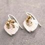 Organic Heart Sterling Silver Drop Earrings And Pendant Set, thumbnail 2 of 4