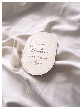 One More To Adore Oval Pregnancy Announcement, 3 of 3