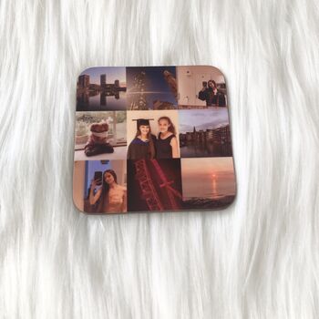 Personalised Photo Coaster Add Your Own Photos, 2 of 3