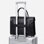 Black Leather Top Handle Briefcase, thumbnail 7 of 7