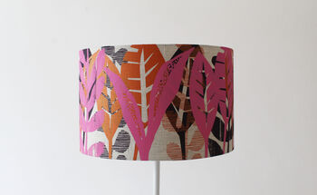 Jungle Cutout Lampshade Orange, Pink And Wine, 2 of 3