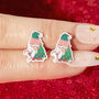 Festive Gonk Resin Christmas Earrings, thumbnail 4 of 6