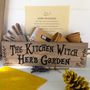Personalised Kitchen Witch Herb Garden, thumbnail 1 of 10