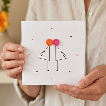 Kissing Couple Anniversary Card, 2 of 6