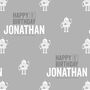 Personalised Birthday Robot Wrapping Paper, thumbnail 4 of 7