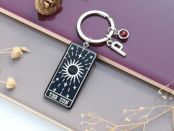 The Sun Tarot Card Personalised Keyring Whimsigoth. Witchy Accessories, 6 of 9