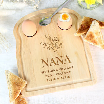 Personalised Floral Dippy Egg Board, 2 of 6
