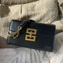 Personalised Maisie Gold Buckle Chain Shoulder Bag, thumbnail 1 of 4